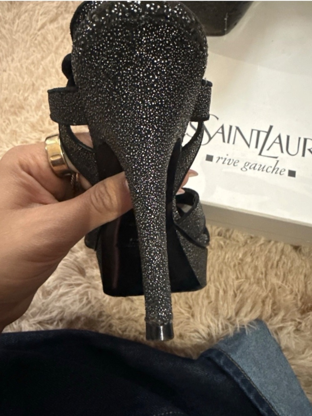 Saint Laurent tribute sandal 37 - Picture 3 of 11
